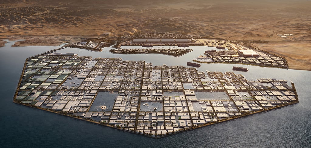 مراقبة البنية التحتية لمشروع نيوم والبحر الأحمر وما بعده